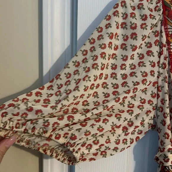 Vintage 1970s Boho Peasant Dresss - Picture 4 of 15